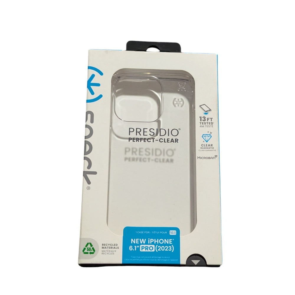 B9. Speck‎ Presidio Perfect-Clear Case for iPhone 15 Pro (6.1") 2023 - Clear